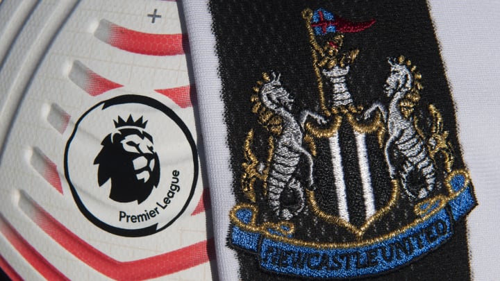 The Official Nike Premier League Match Ball with the Newcastle United Badge